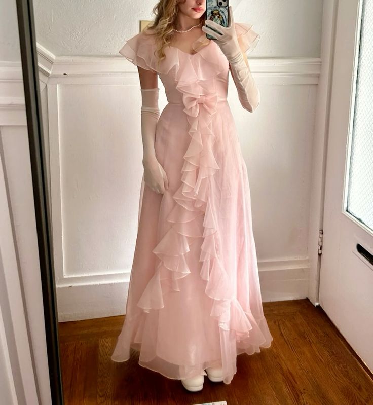Pink sweet cute long tulle ball gown evening dress Christmas holiday party dress gh3261