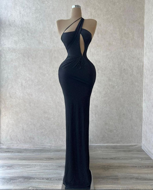 Girlhomeshops-Navy blue sexy fashion tight long prom dress evening dress gh5023