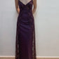 Purple Elegant Fashion Exquisite Lace Spaghetti Strap Long Satin prom dress Ball Gown Evening Dress Party Dress Prom Dress gh3591