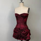 girlhomeshops-Vintage Burgundy corset homecoming dresses tight hoco dresses gh5808