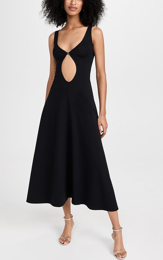 Girlhomeshops-Black elegant sexy long chiffon fashion prom dress party dress gh5154