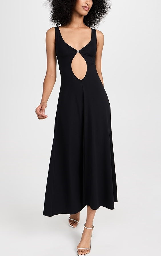 Girlhomeshops-Black elegant sexy long chiffon fashion prom dress party dress gh5154