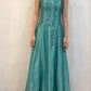Green Charming Fashion Exquisite Beading Long Elegant Tulle Satin Ball Gown Evening Gown Party Dress gh3435