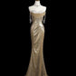 Gold Gorgeous Fashion Elegant Exquisite Beaded Long Sequin Mermaid Slim Ball Gown Evening Dress gh3422