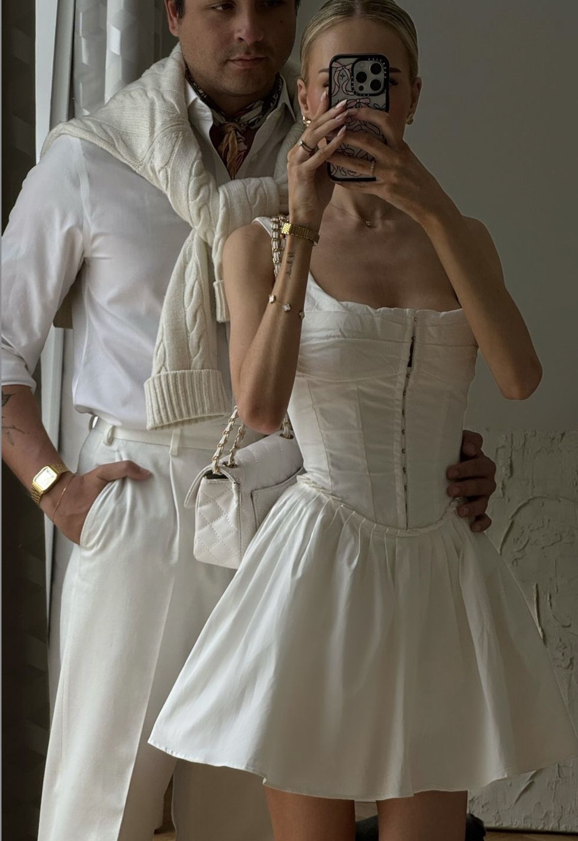 Girlhomeshops - Weißes kurzes Satin-Heimkehrkleid, Geburtstagskleid, gh5280