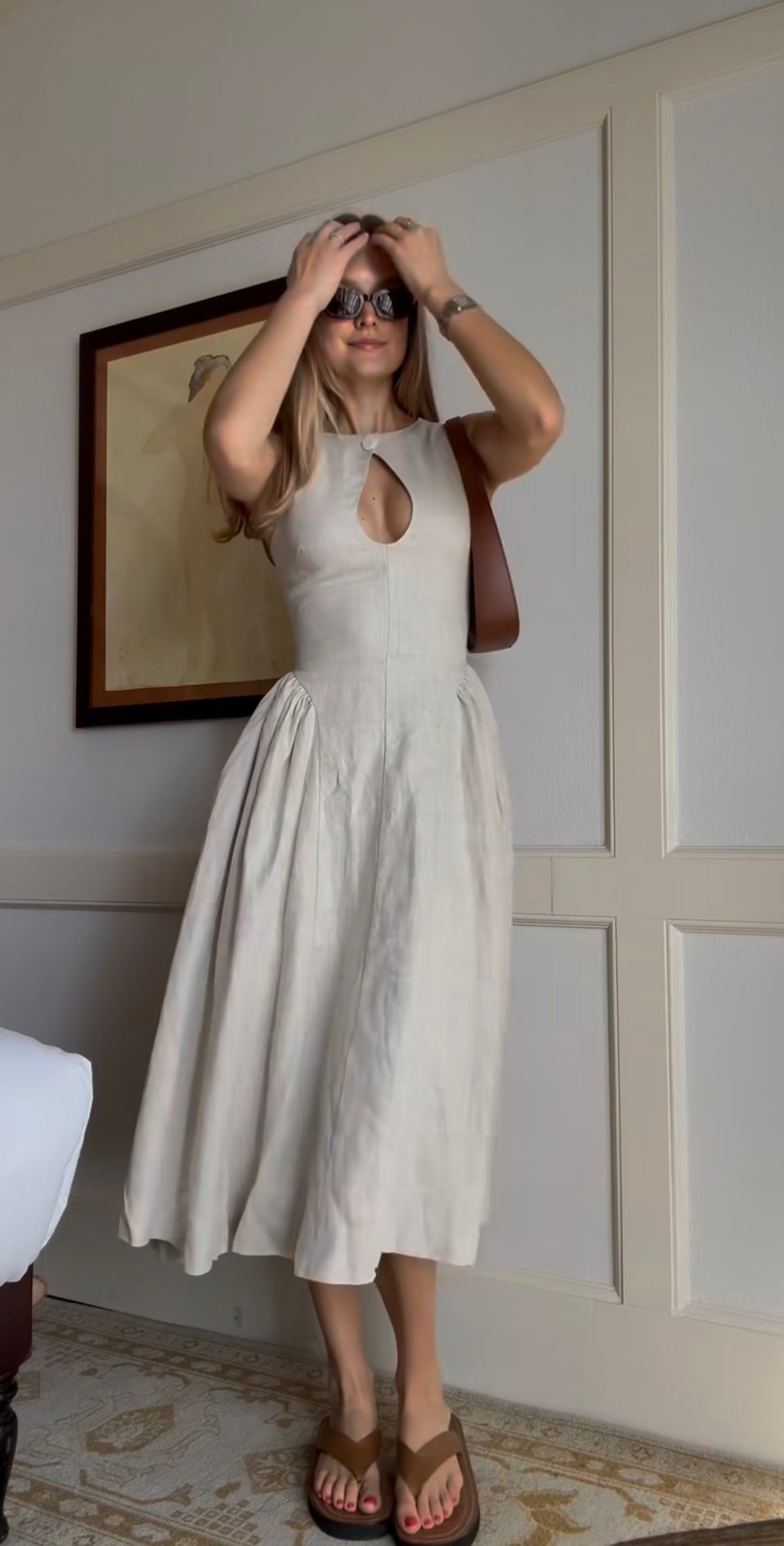 girlhomeshops - Robe longue simple, décontractée et confortable pour femme gh5706