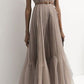girlhomeshops--Fully handmade dress, custom dress, simple long tulle dress for ladies, strapless bridesmaid dress gh5711
