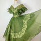 Green sweet and cute exquisite lace long tulle prom dress evening dress birthday party dress homecoming dress gh3539