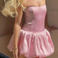 girlhomeshops-satin pink color homecoming dresses tight hoco dresses Barbie Princess gh5806