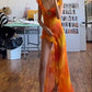 Orange Fashion Gradient Spaghetti Strap Long Ruffle Elegant Chiffon Ball Gown prom dress Evening Dress Holiday Party Dress gh3319