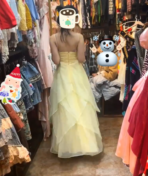 girlhomeshops-Yellow Fairy Dress gh6297