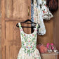 girlhomeshops--Floral short chiffon homecoming dress travel holiday dress gh5712