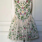 girlhomeshops--Floral short chiffon homecoming dress travel holiday dress gh5712