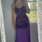 Purple/Blue Fashion Elegant Sweetheart Neck Strap Long Slim Satin Formal Prom Dress Evening Dress Party Dress Graduation Dress gh3468