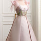 Pink Gorgeous Exquisite Floral Long Satin Formal Custom Prom Dress Evening Gown gh3147
