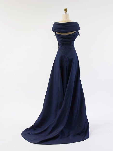 Girlhomeshops-Navy blue simple and fashionable long satin floor-length prom dress evening dress graduation dress gh5198
