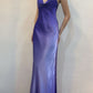 Purple Gradient Spaghetti Strap Simple Tulle Ball Gown Evening Dress Party Dress gh3220