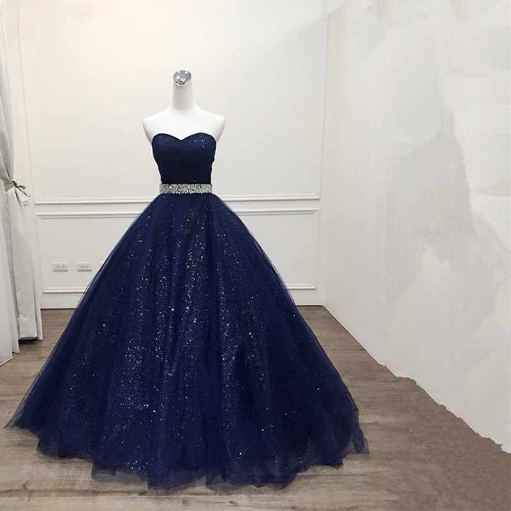 Royal blue/Purple gorgeous shiny exquisite beaded A-line long tulle ball gown evening dress gh3558