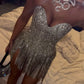Girlhomeshops--Silver Gorgeous Exquisite Beaded Short Homecoming Dress Cocktail Party Dress gh5452