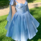 girlhomeshops-White/blue princess color homecoming dresses tight hoco dresses Barbie Princess gh5807