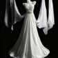 girlhomeshops-White Elegant Long Tulle Wedding Dress For Brides gh6284