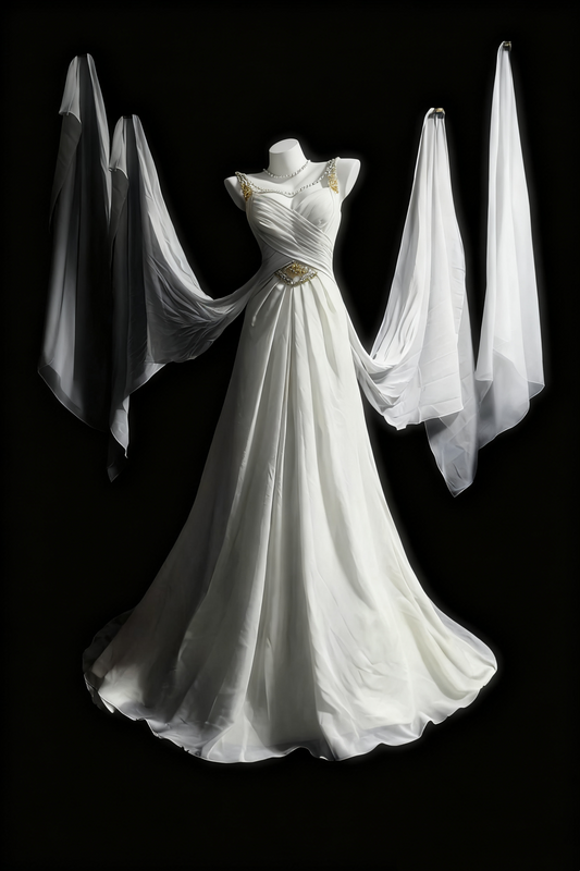 girlhomeshops - Robe de mariée longue et élégante en tulle blanc pour les mariées gh6284