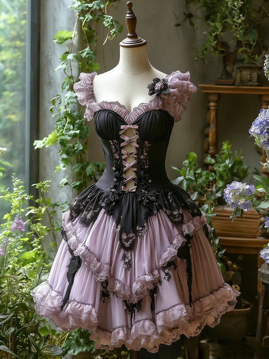 Nouvelle robe courte rétro pour filles gh6523