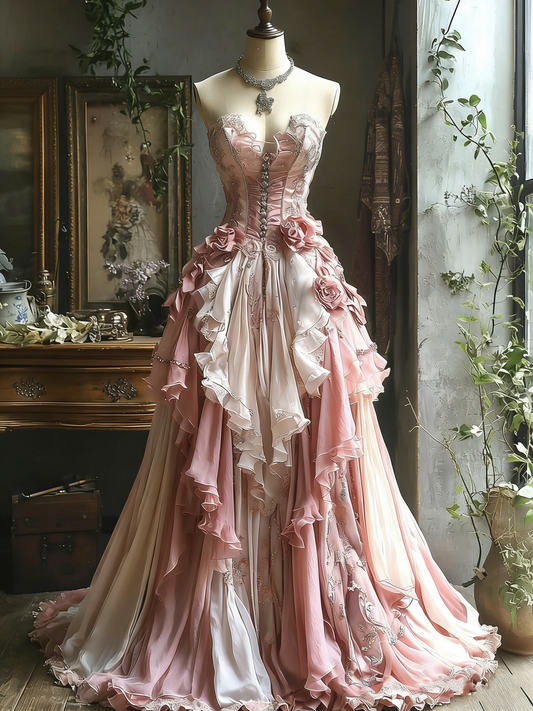 Robe de bal/robe de princesse rétro tendance gh6522