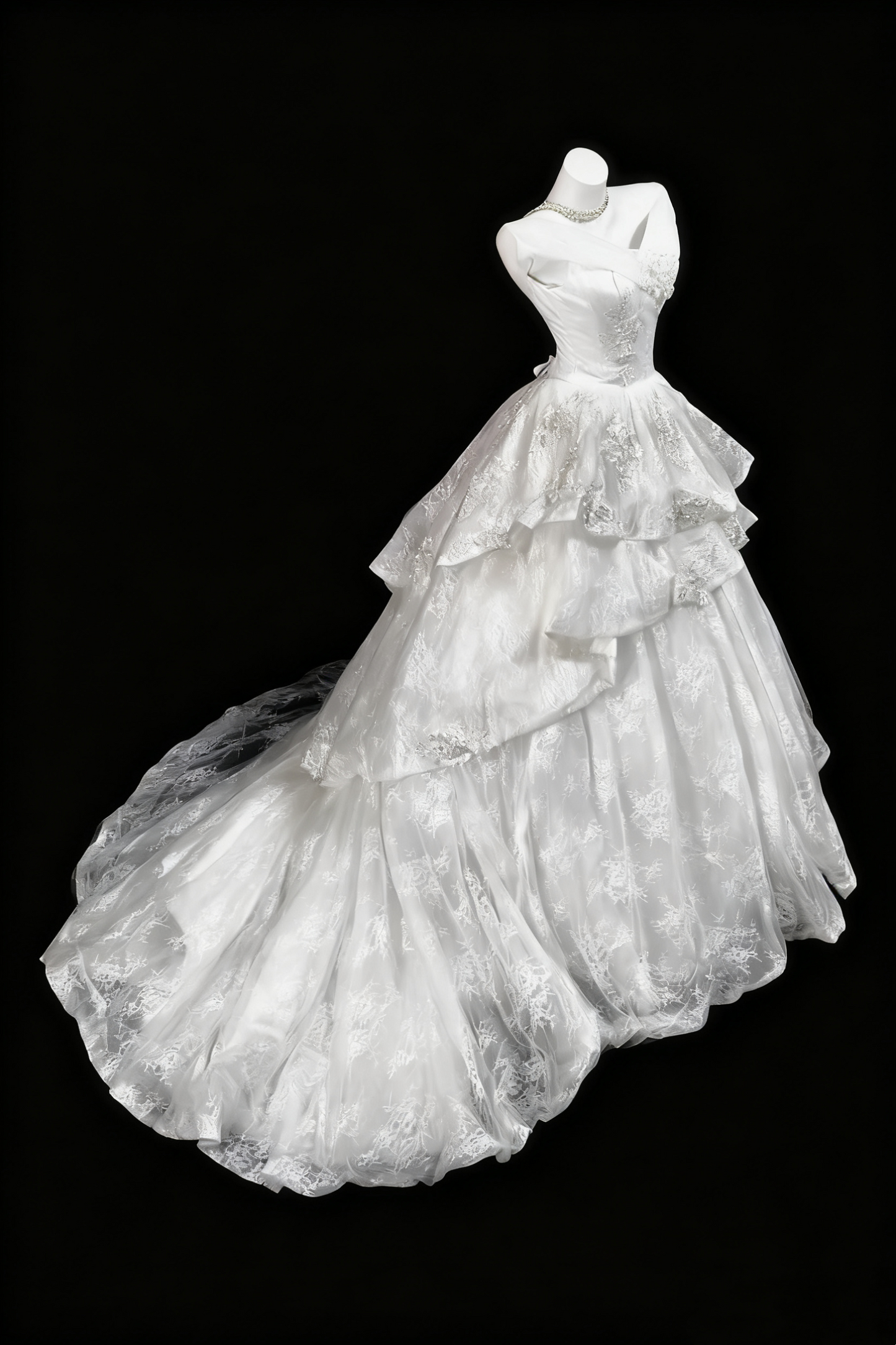 girlhomeshops - Robe de mariée longue en dentelle blanche, magnifique et exquise gh6281