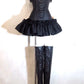 girlhomeshops-Black short satin party dress gh6188