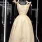 girlhomeshops--Beige Satin Short Princess Elegant Formal Homecoming Dress Hoco Dress gh5600