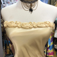 Yellow Fashion Floral Neckline Vintage Elegant Straps Long Satin Prom Dress Evening Dress Birthday Party Dress Graduation Dress gh4154