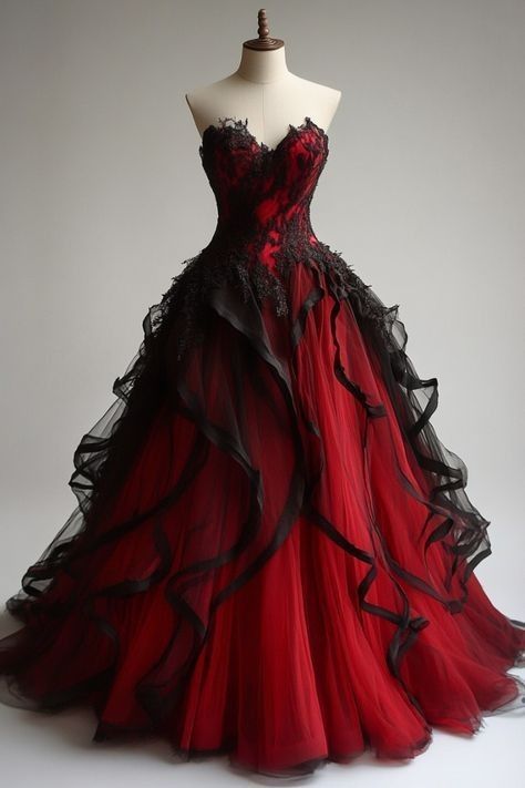 Robe de soirée longue en tulle rouge rétro à la mode exquise en dentelle à col en cœur et ligne A gh3400