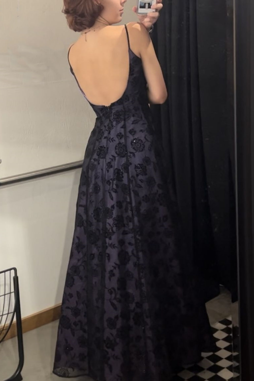 girlhomeshops - Nouvelle robe rétro à fleurs dos nu gh6123