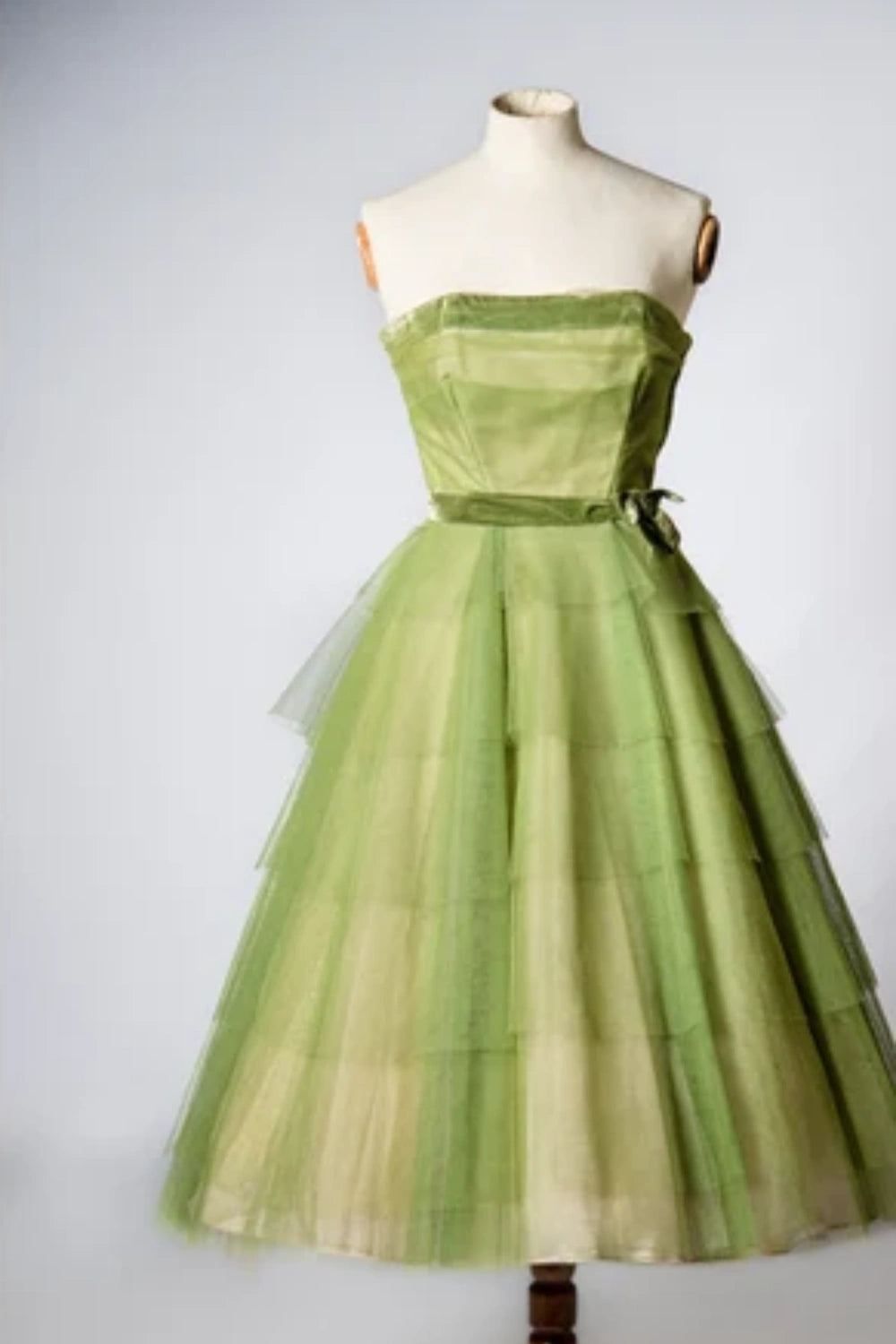 Green fashion charming beautiful youth long tulle prom dress evening dress birthday party dress homecoming dress gh3540