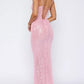 Pink Shiny Fashion Elegant Long Mermaid Slim Sequin Ball Gown Evening Dress Party DressProm Dress gh3661