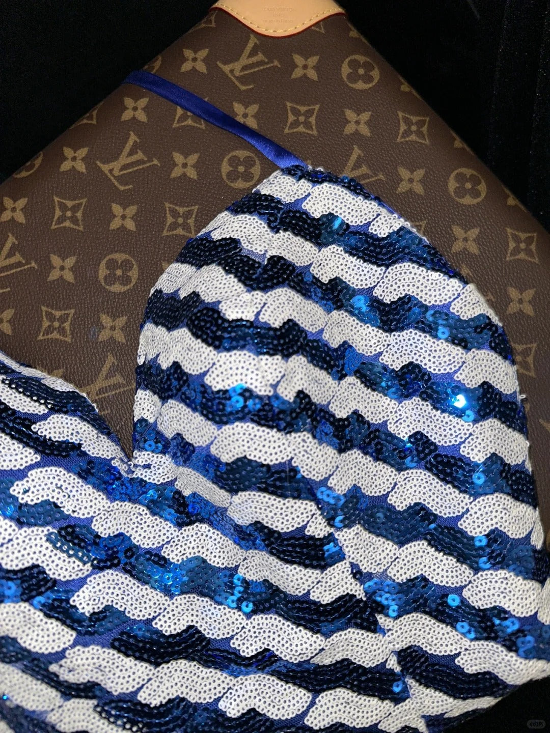 Blue gorgeous sequined homecoming dress short prom dress evening dress gh4429