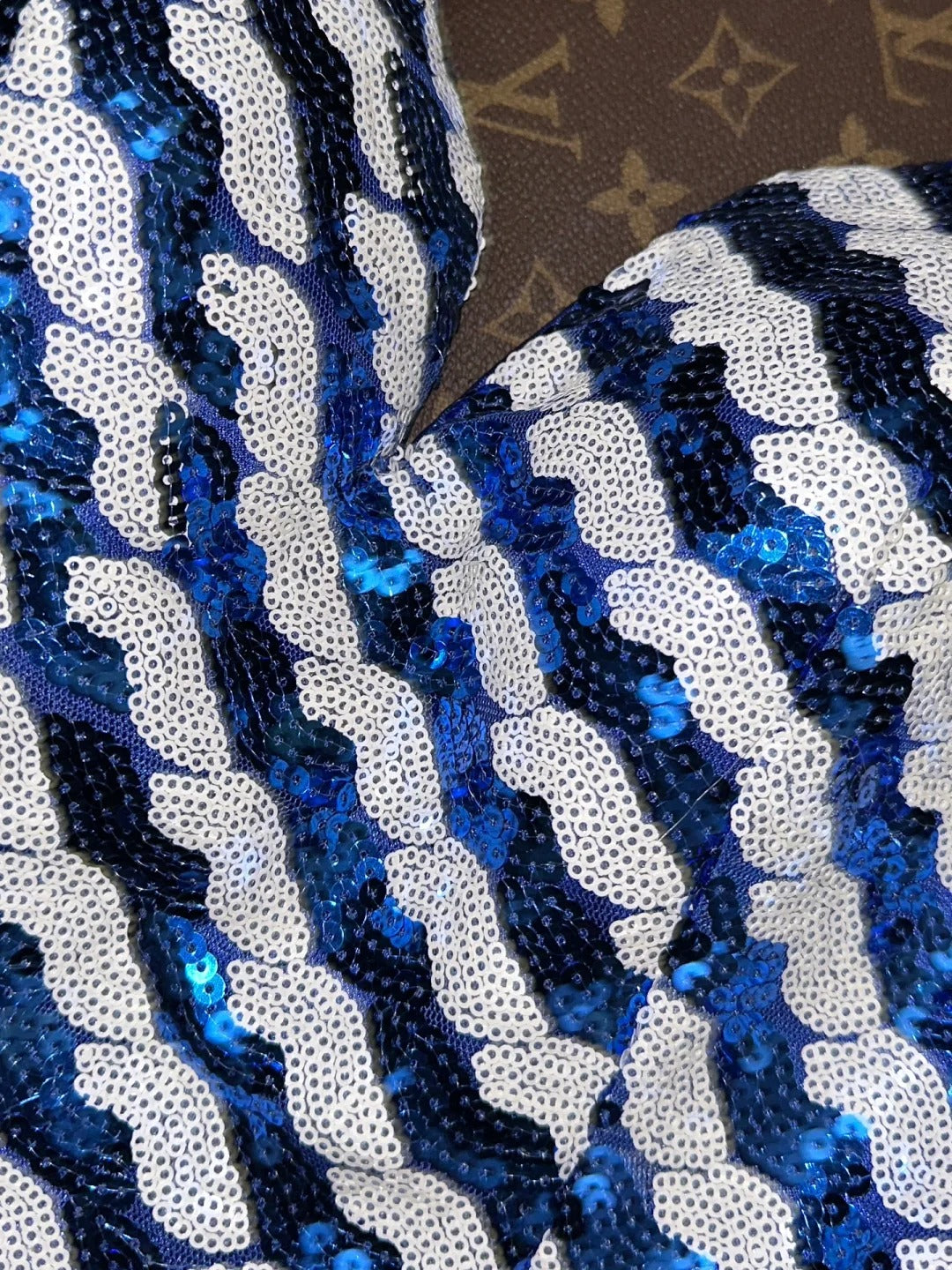 Blue gorgeous sequined homecoming dress short prom dress evening dress gh4429