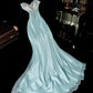 Blue gorgeous beaded long tulle ball gown evening dress gh4416