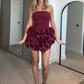girlhomeshops--Stylish And Simple Short Satin Homecoming Dress gh5631