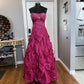 Pink Gorgeous Vintage Elegant Exquisite Beaded Long Satin Ball Gown Evening Dress Quinceanera Formal Dress gh3486