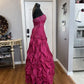 Pink Gorgeous Vintage Elegant Exquisite Beaded Long Satin Ball Gown Evening Dress Quinceanera Formal Dress gh3486
