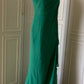 💚Green beaded vintag one shoulder stylish long chiffon wedding guest dress ball gown evening dress gatsby beauty party dress gh4391