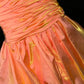 Orange Homecoming Dress Fashion Short Satin Prom Dress Evening Dress gh4420