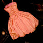 Orange Homecoming Dress Fashion Short Satin Prom Dress Evening Dress gh4420