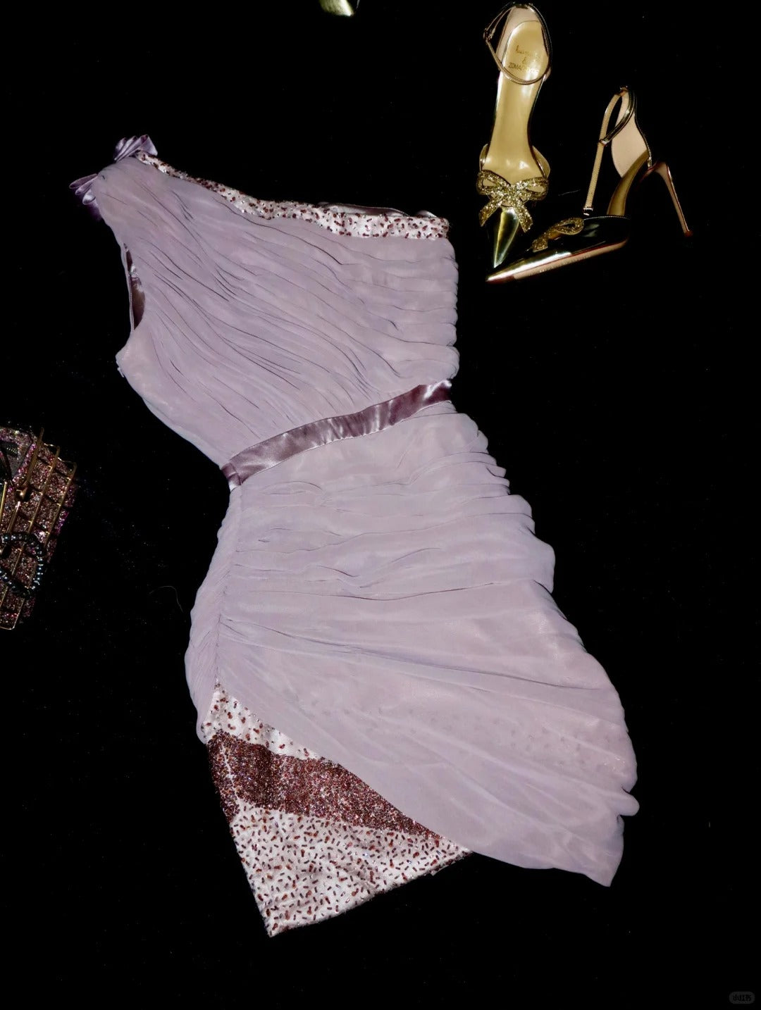 Purple Homecoming Dress Fashion Beaded Short Tulle Ball Gown Evening Dress gh4419