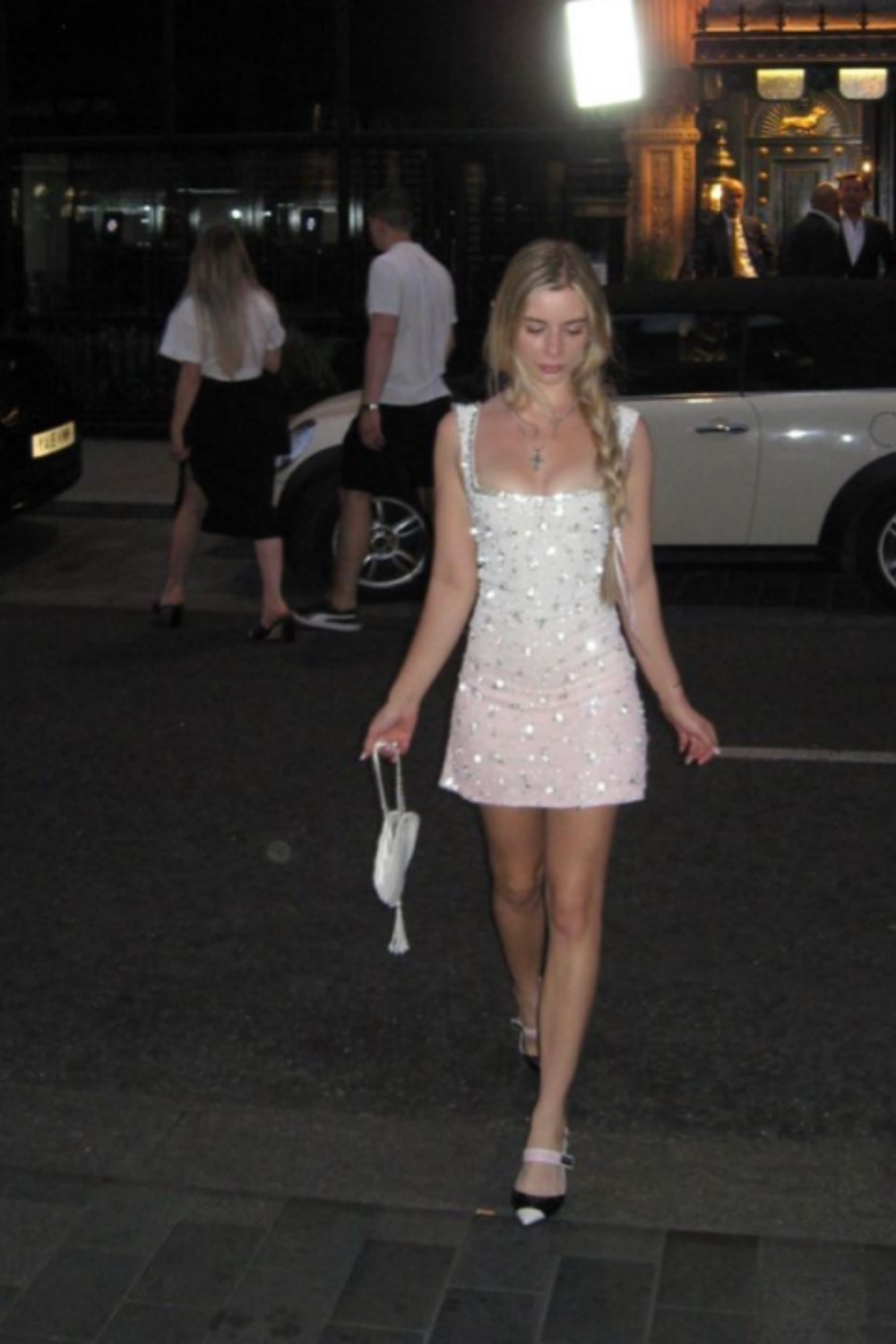 girlhomeshops--White And Pink Gradient Exquisite Beaded Short Homecoming Dress gh5639