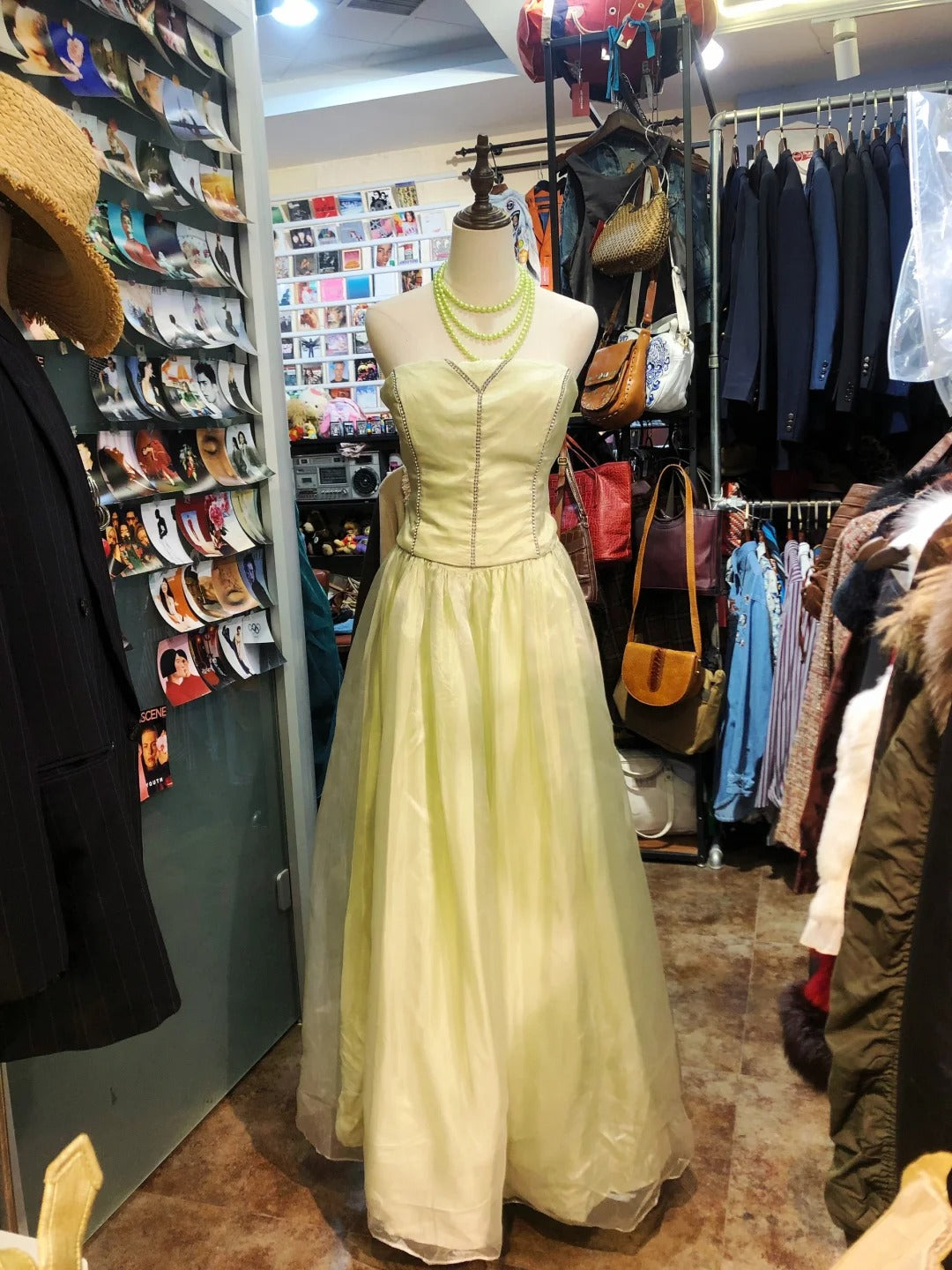 Yellow exquisite elegant long tulle evening dress birthday party dress prom dress gh4282