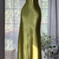 girlhomeshops-Green long exquisite vintage long satin prom dress gh5802