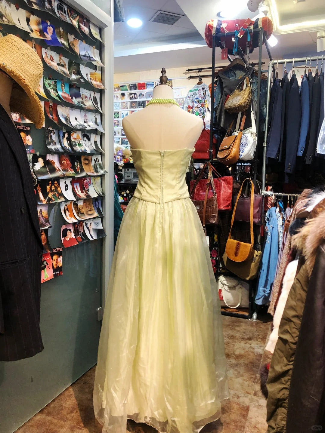 Yellow exquisite elegant long tulle evening dress birthday party dress prom dress gh4282